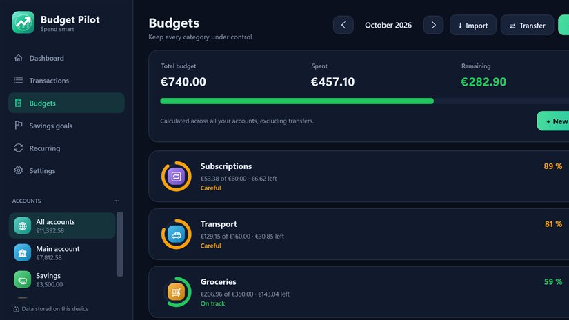 Budget Pilot — screenshot 3