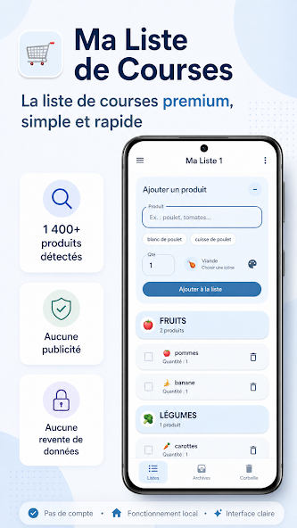 Ma Liste de Courses — capture 1